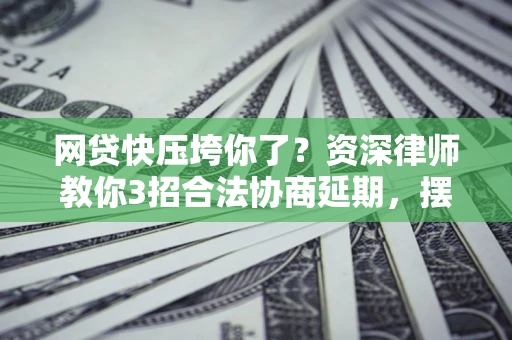 武汉网贷快压垮你了？资深律师教你3招合法协商延期，摆脱暴力催收！