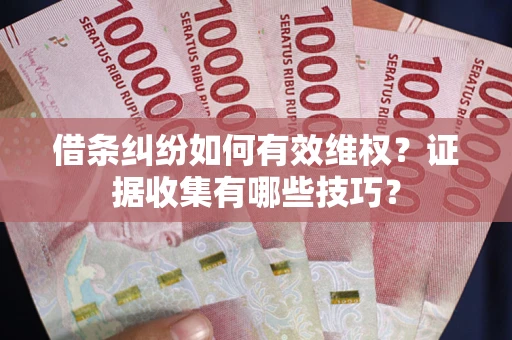 武汉借条纠纷如何有效维权？证据收集有哪些技巧？